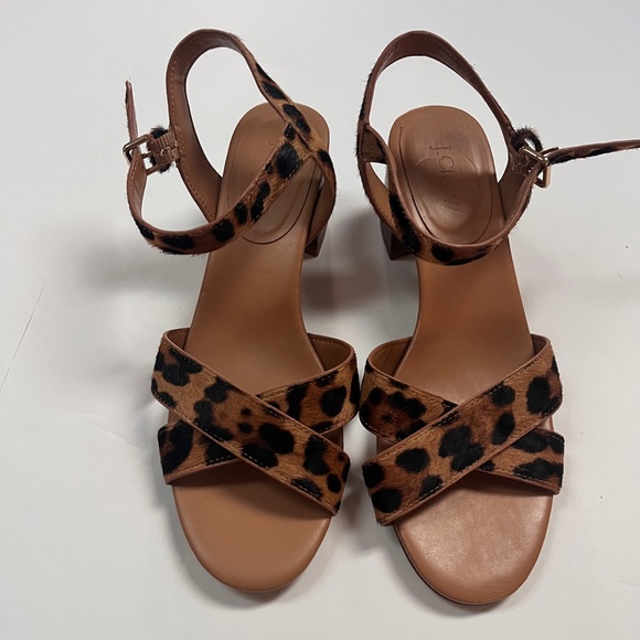 J. Crew Shoes - NWOT JCREW Leopard Print Sandals